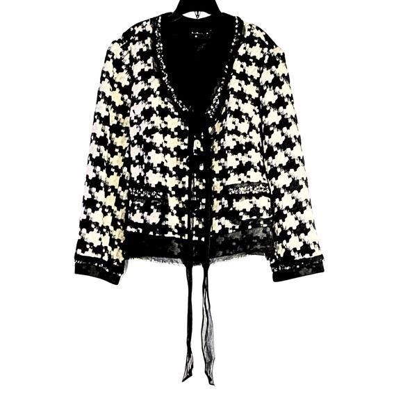 ECI New York Houndstooth Jacket - Picture 1 of 9